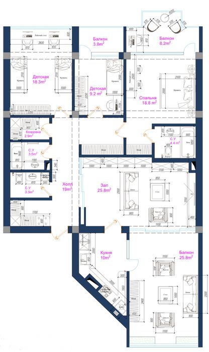 Срочно! 157 м² квартира сотилади