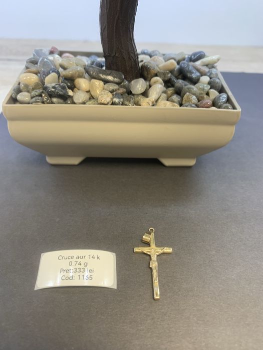 Cruce aur 14 k certificat anpc