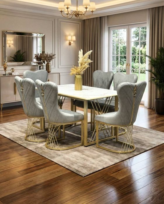 Стол и стулья 6/1