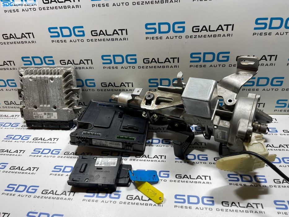 Kit Pornire ECU Calculator Motor Contact cu Cartela BCM si Imobilizator Renault Megane 3 1.5 DCI 2008 - 2015 Cod 237104833R 237104833 237104832R 237104832 S180153110A S180153110 [2753] [2754]