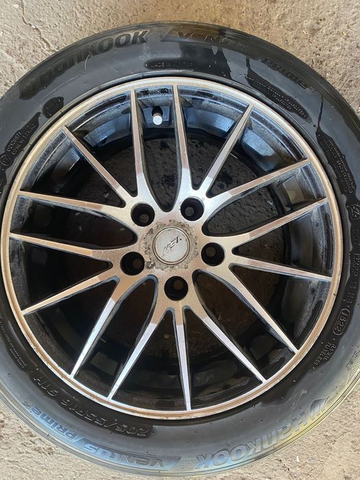 Set 4 anvelope vară + jante aliaj 205/55/R16 Hankook – stare foarte bună