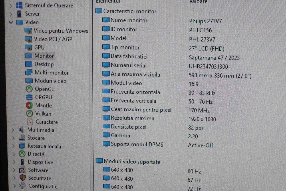 Monitor Samsung si Philips de 27”