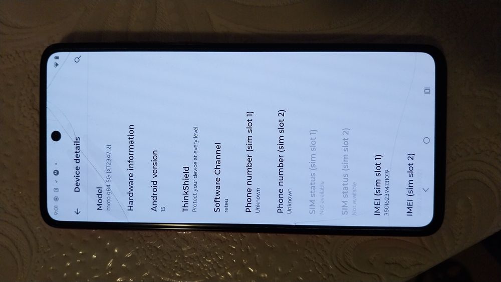 Motorola G84 5G dual sim, 256Gb, 8Gb RAM, Magenta, 700 lei