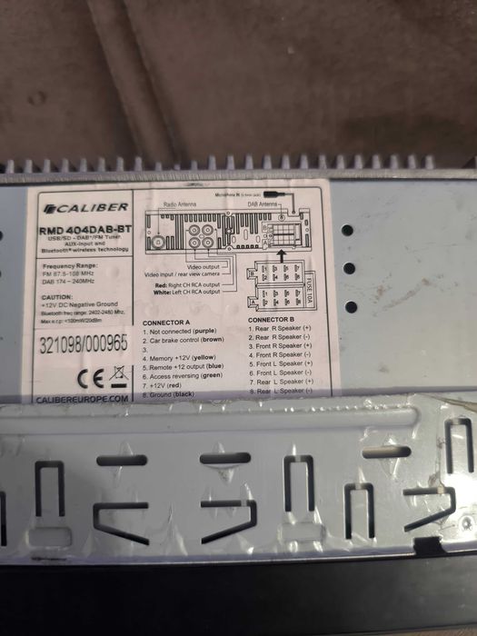 Casetofon auto caliber ediție limitată