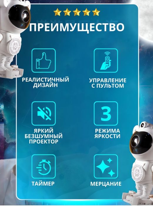 Ночник-проектор Космонавт