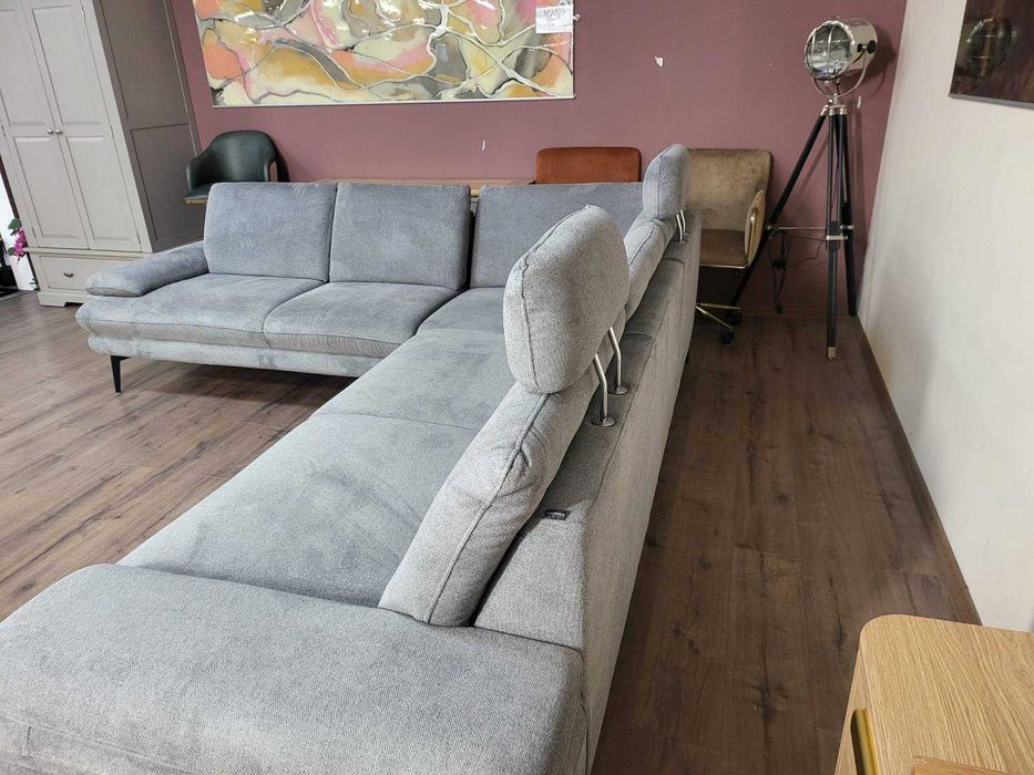 Сив ъглов диван от плат Dieter Knoll Arzona