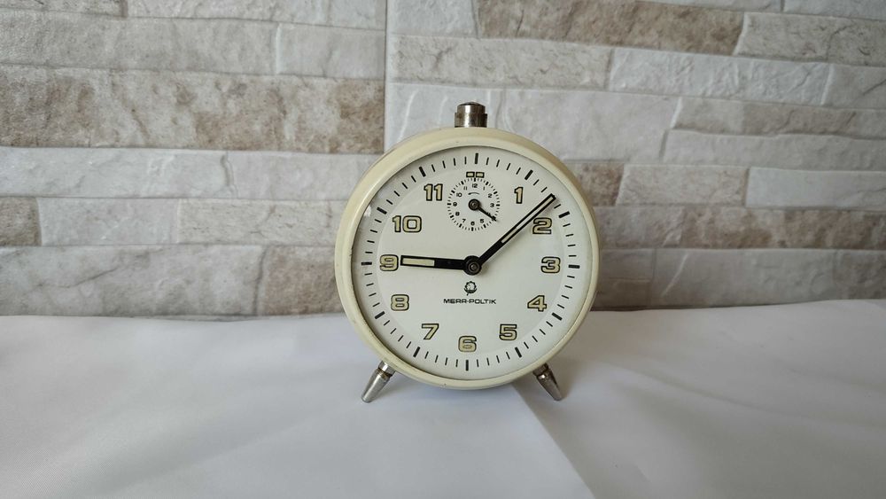 Стар часовник / будилник - MERA-POLTIK - Made in Poland - 1970г.