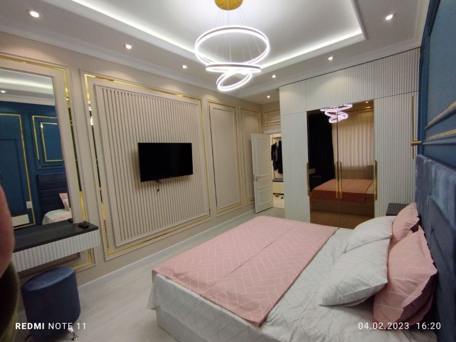 Аренда 3х ком. Люксовой квартира в Сергели-1 новастройка