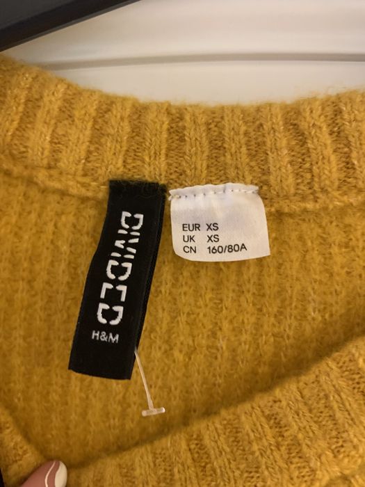 Pulover galben H&M , marime XS