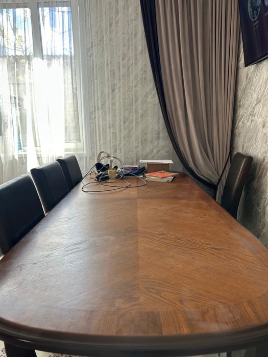 Обеденный стол, 6 стульев комплект