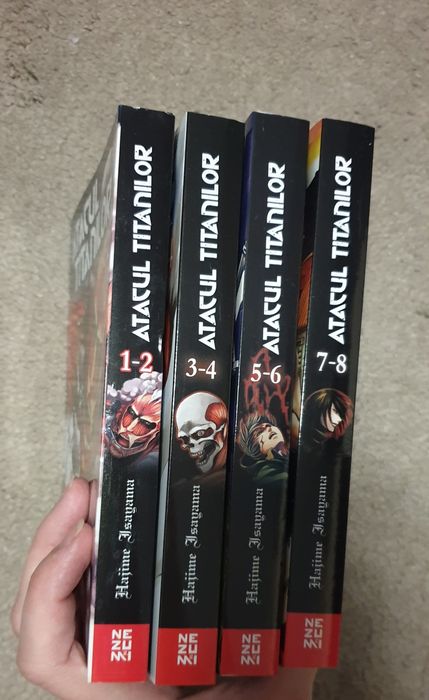Manga Atacul titanilor vol 1-8 (4 volume)