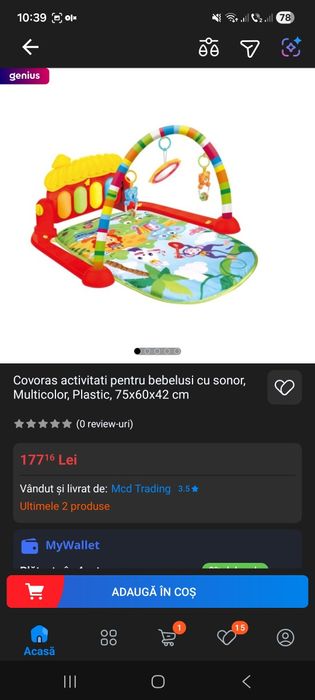 Set pentru bebeluși balansoar centru activități