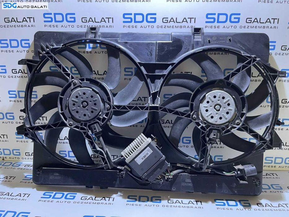 Grup Ventilator Ventilatoare Electroventilator Electroventilatoare cu Modul Releu Audi Q5 2.0 TDI 2009 - 2017 Cod 989460D 993328L 8K0121003M