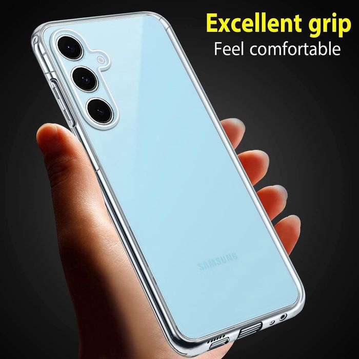 Прозрачен 360° градуса кейс samsung galaxy s25 fe