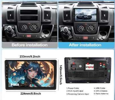 CAMECHO мултимедия за Fiat Ducato/Peugeot Boxer/Citroen Jumper