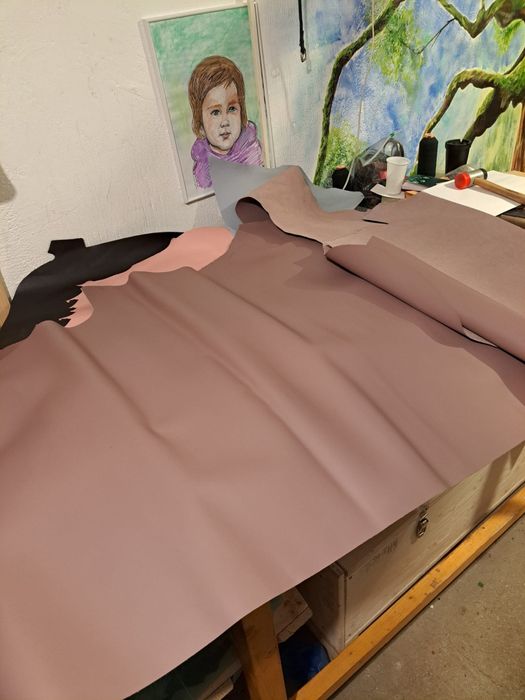 Piele naturala tabacita, la metru, marochinarie, leather handmade