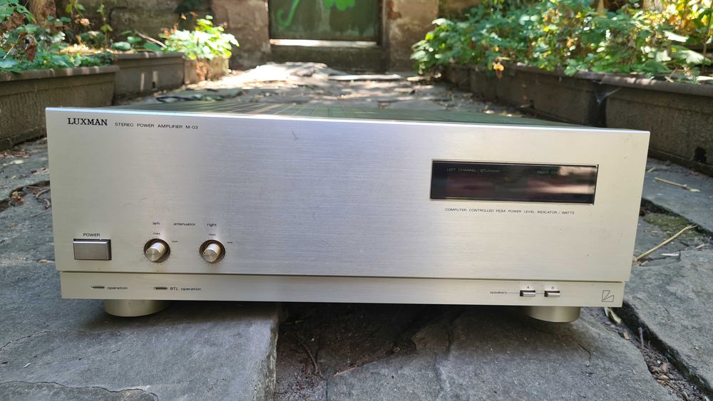 Luxman M-03 - Легендарен винтидж стерео усилвател - Power Amplifier