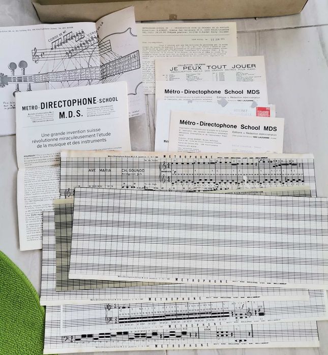 Métrophone Directophone School MDS 1965 aparat muzical rar colectie