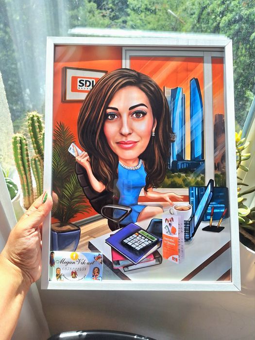 Дигитална  карикатура,портрет или постер