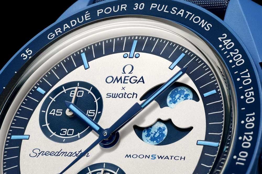 Ceas SWATCH X OMEGA Mission To The Moon THE SUPER BLUE Moonphase-2025 ...