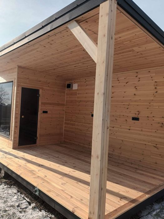 Container modular tiny house ciubar sauna