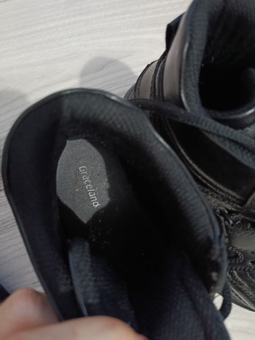 Adidași ghete înalte negre Rock Punk Goth Altercore mărimea 38