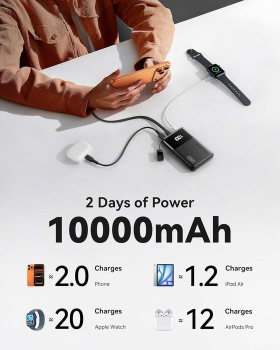 Внешнее зарядное устройство INIU P55-E2 45W 10000mAh PD 3.0+QC 4.0