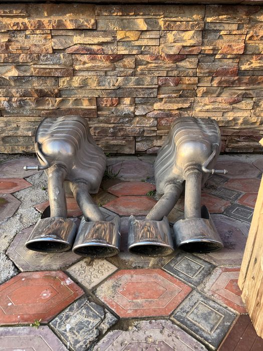 Выхлоп AMG W211 банки от 5.5 компрессор