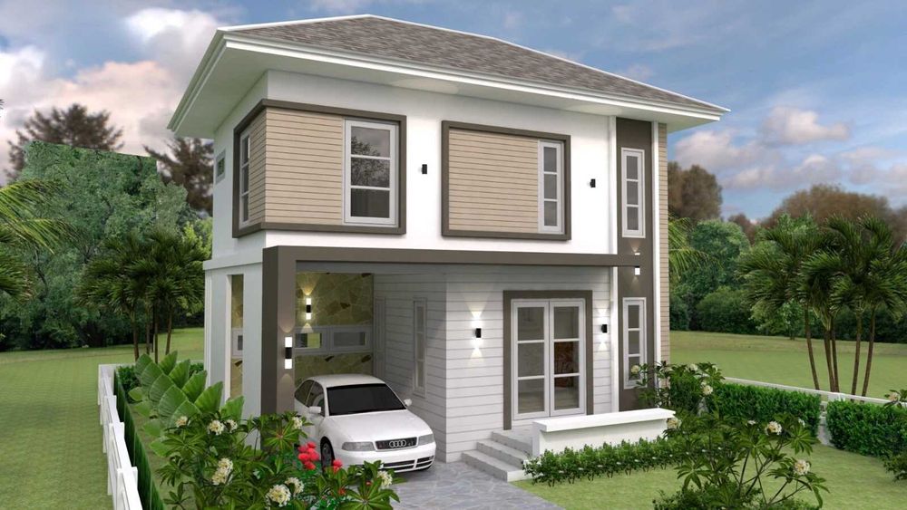 НА ИЗПЛАЩАНЕ - Двуетажна сглобяема къща с 2 спални, 80 кв. м