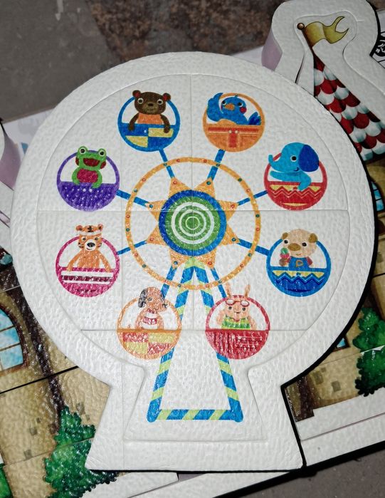 Детски водоустойчив 3D пъзел Лунапарк