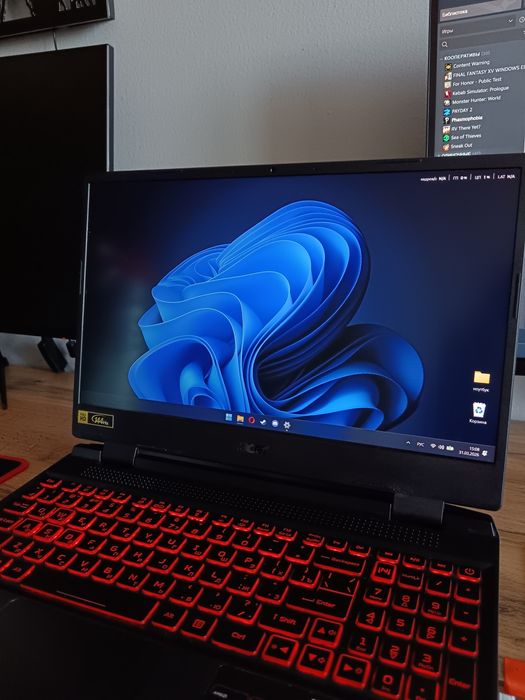 Ноутбук Acer Nitro 5 (AN515-46) / Ryzen 5 / RTX 3050 / 16 ГБ / 144 Гц