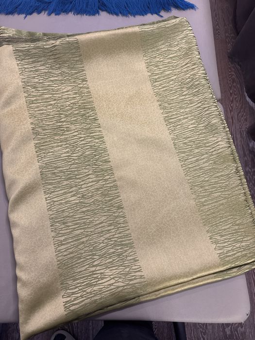 Текстиль, ткань зелено-золотистый.