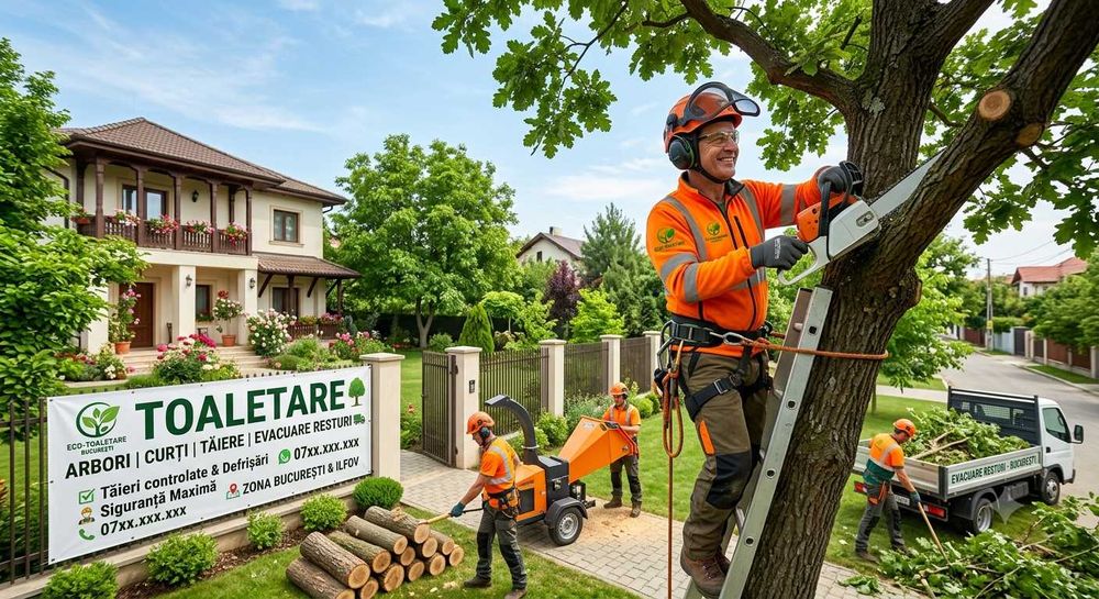 Servicii Profesionale Defrișări, Toaletare Arbori & Curățare Curți - București - Ilfov