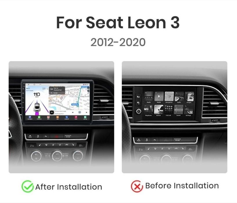 Navigatie Android dedicata pentru SEAT LEON 3 (2012-2020).