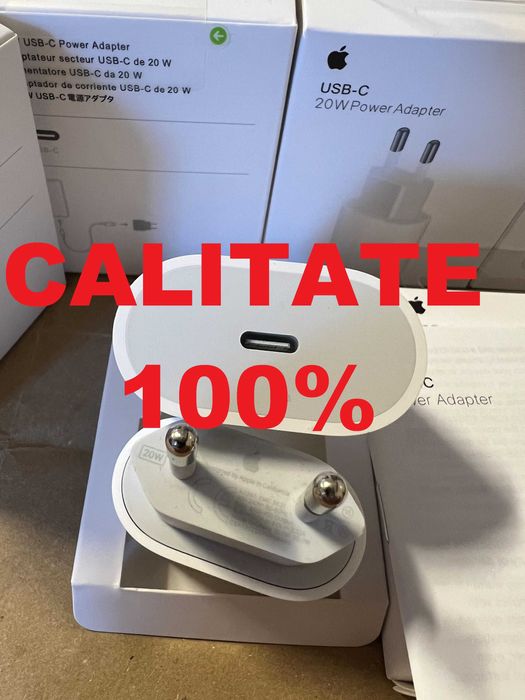 B Incarcator Adaptor iPhone Fast Charger USB -C 20W-X/11/12/13/Pro/Max