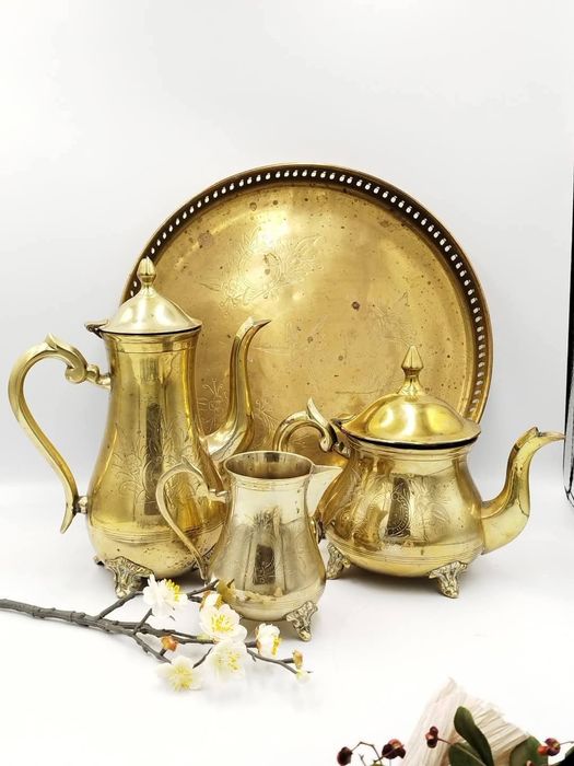 EEPNS silver plated ,Винтидж английски посребрен комплект
Винтидж