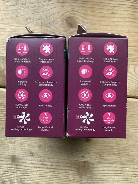 Set 2 becuri led Philips H4/H19, H8/H9/H16, H11