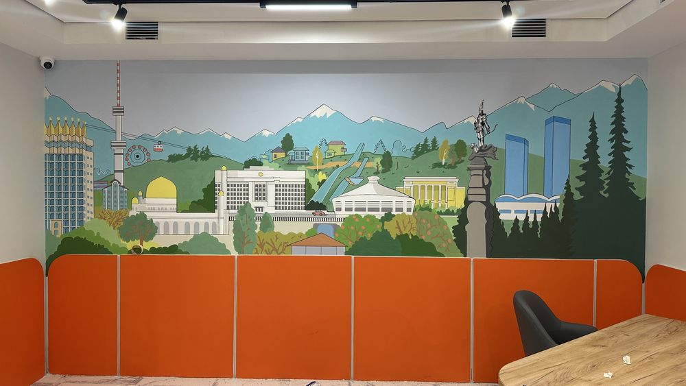 Роспись стен, художник