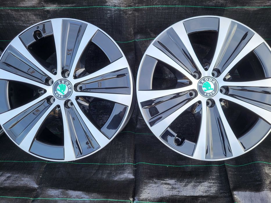 Vand jante Bicolore 5x112 R18 pt Skoda Kodiaq, Superb, Karoq, Octavia