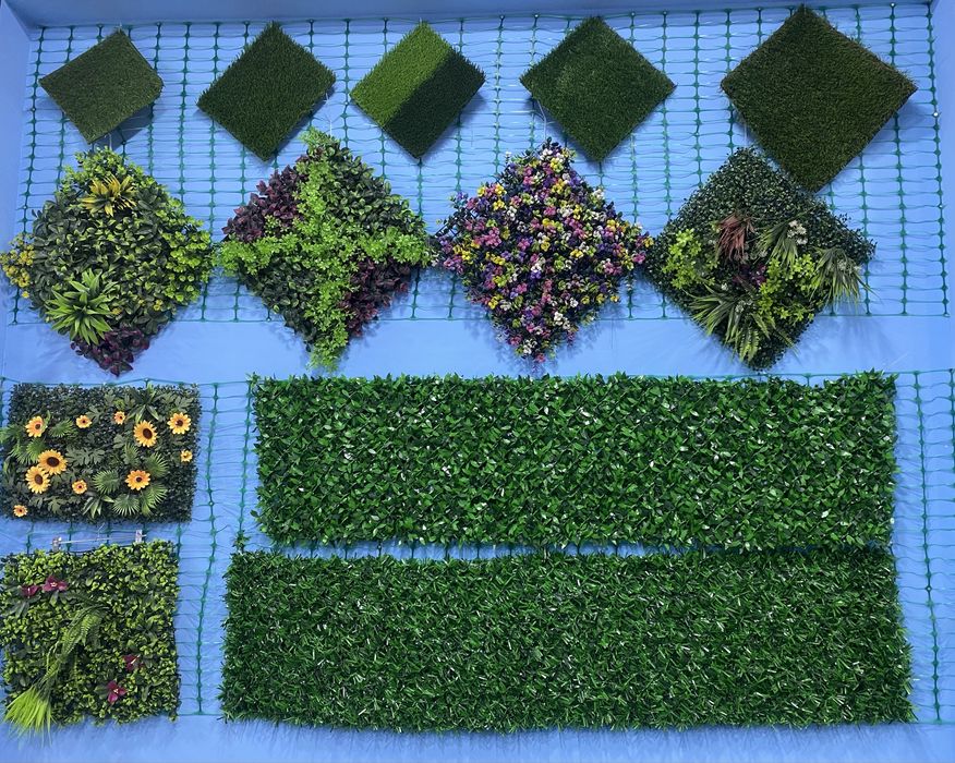 Декоративный искусственный забор с цветами