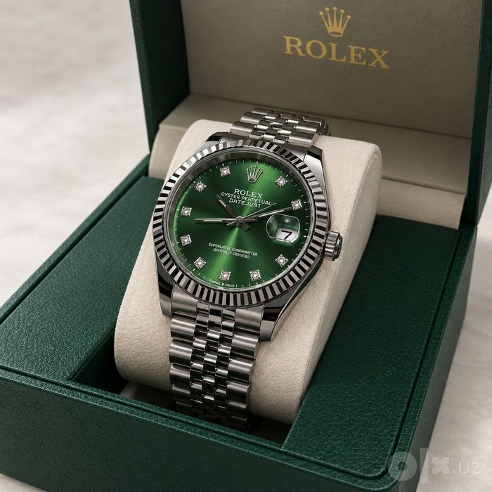 Rolex Datejust — эффектный зелёный циферблат