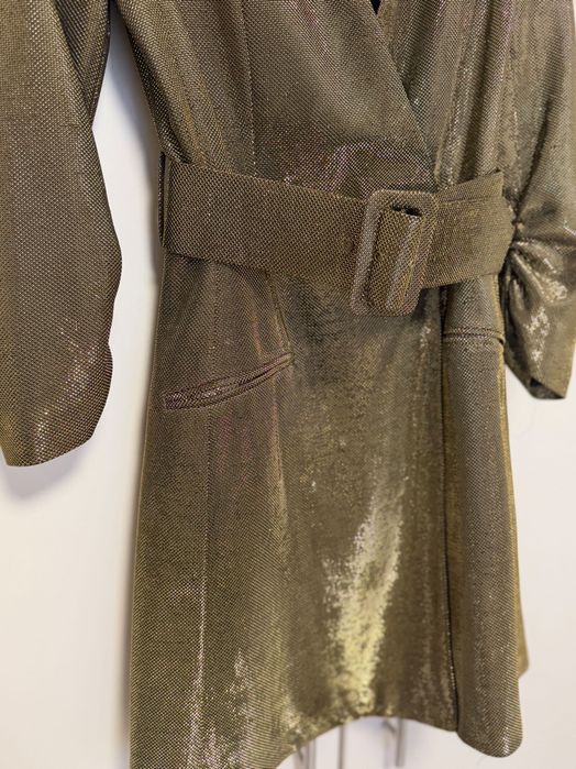 Парти рокля с метален ефект