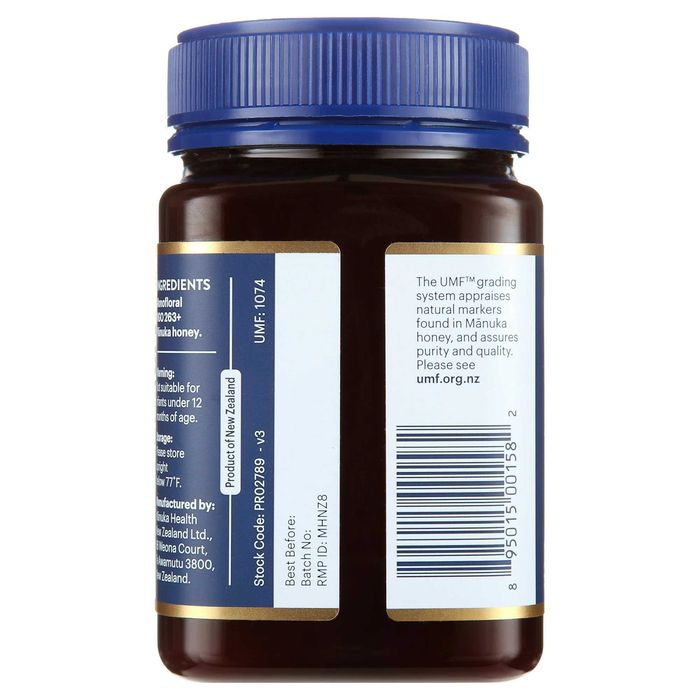 MIERE Manuka Health ORIGINALA cruda CERTIFICATA UMF 10+ MGO 263+ 500 grame
