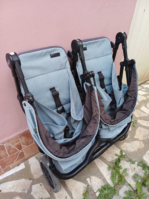 Carucior gemeni 3 in 1 Easy Go Domino Mineral Green
