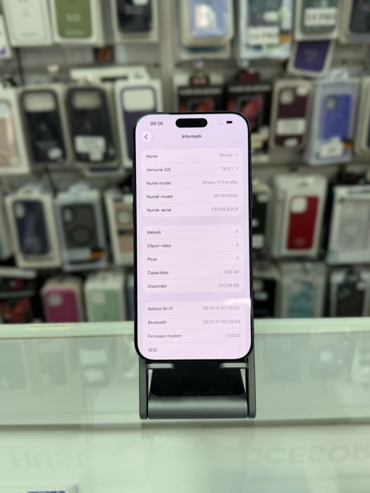 Iphone 17 Pro Max - Memorie 256GB - Sanatate baterie 100% - DeBi GSM Mobile