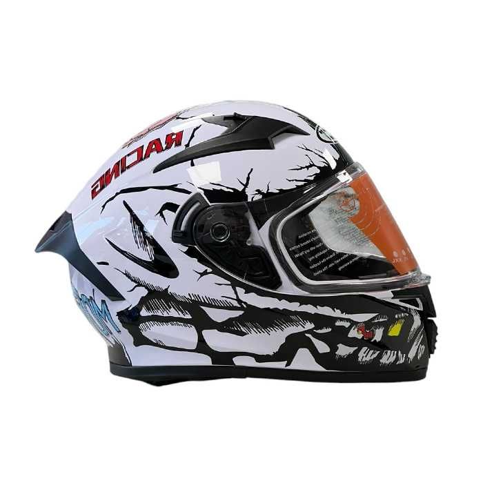 Каска за мотор с вградени слънчеви очила - размери / S / M / L / XL