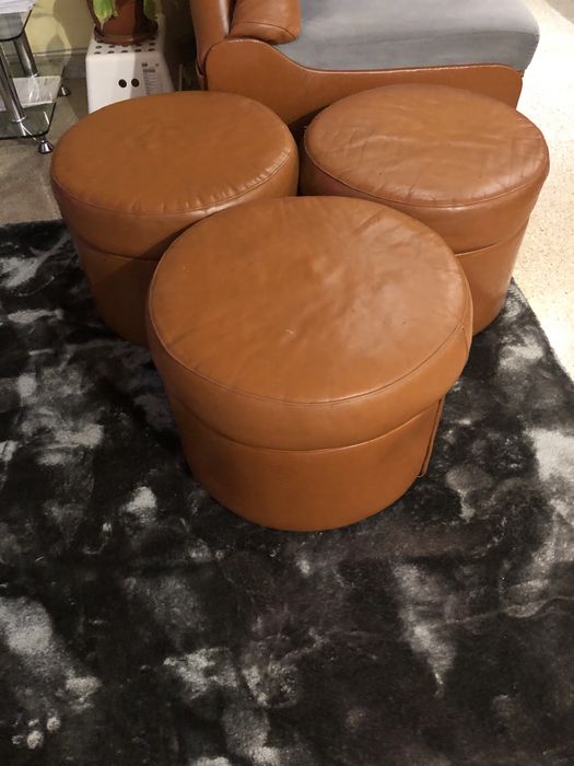 Диван естествена кожа с функция сън