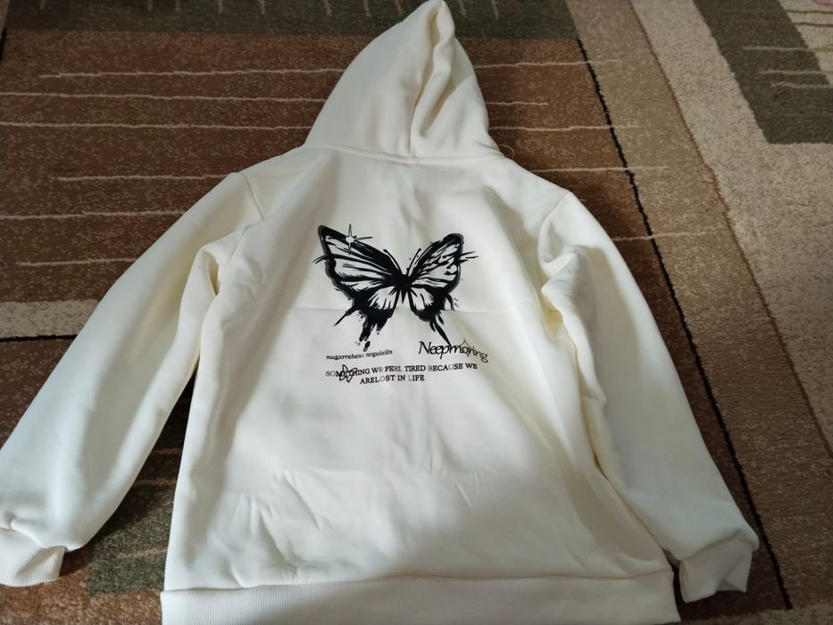 Кардиган для девочек с капюшоном Style-Черная бабочка