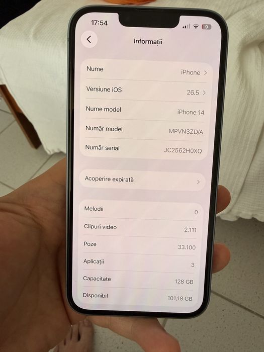 Apple iPhone 14 albastru 128gb