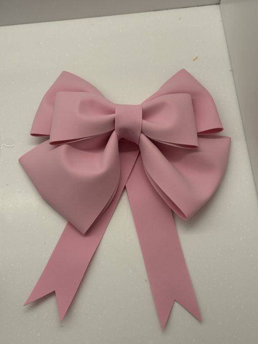 Декоративный розовый бант